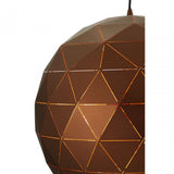 Geoi Medium Coffee Finish Pendant Light Brown