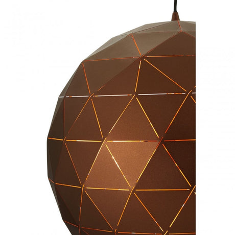 Geoi Medium Coffee Finish Pendant Light Brown