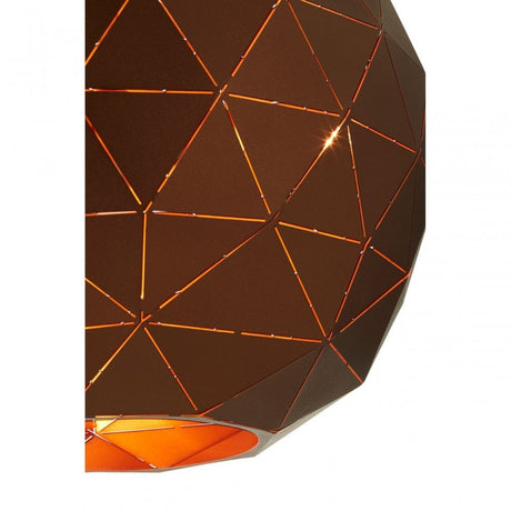 Geoi Medium Coffee Finish Pendant Light Brown