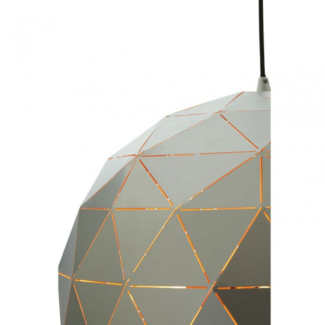 Geoi Medium Silver Finish Pendant Light Silver