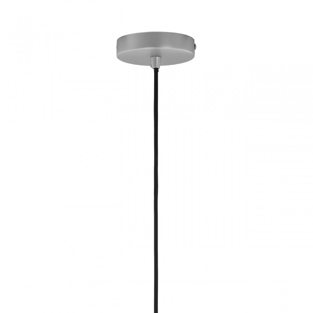 Geoi Medium Silver Finish Pendant Light Silver