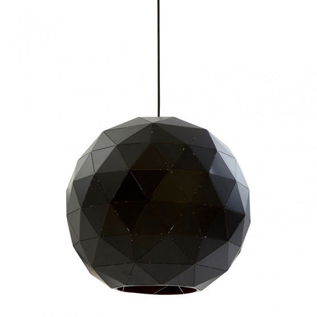 Geoi Large Black Finish Pendant Light Black