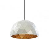 Mateo Small Silver Dome Pendant Light Silver
