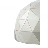 Mateo Small Silver Dome Pendant Light Silver