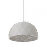 Geoi Medium White Dome Pendant Light White