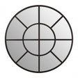Descartes Round Wall Mirror Black
