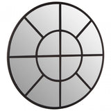 Descartes Round Wall Mirror Black