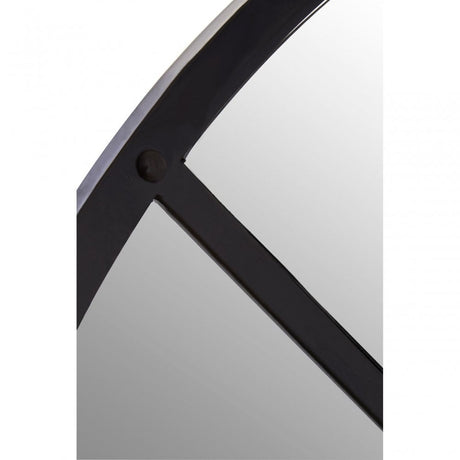 Descartes Round Wall Mirror Black