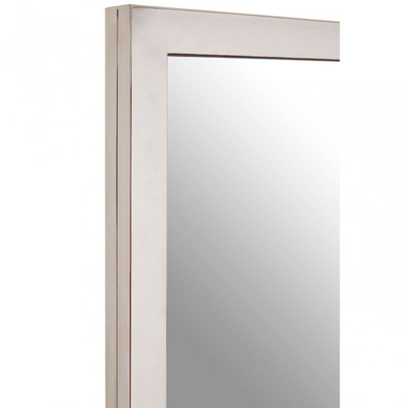 Descrates Square Wall Mirror Silver