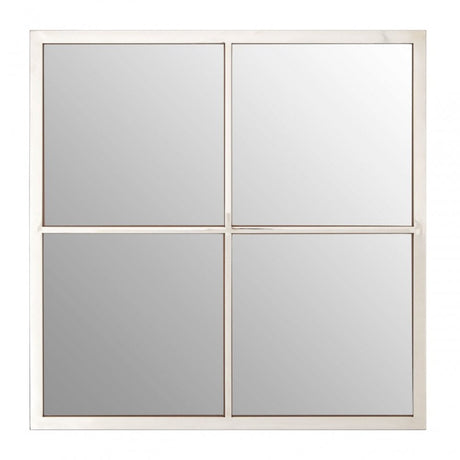 Descrates Square Wall Mirror Silver