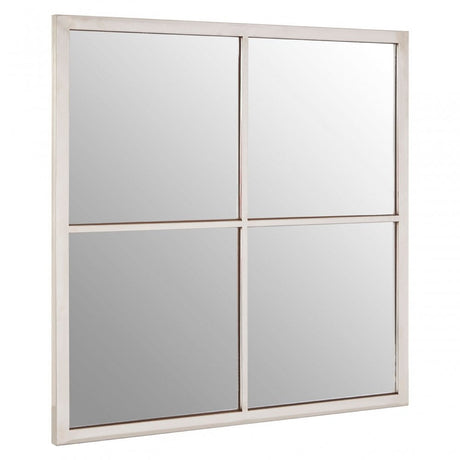 Descrates Square Wall Mirror Silver