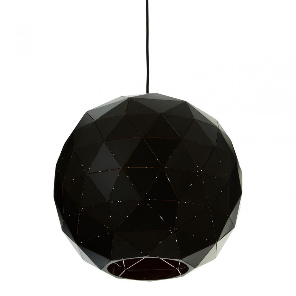 Geoi Small Black Pendant Light Black