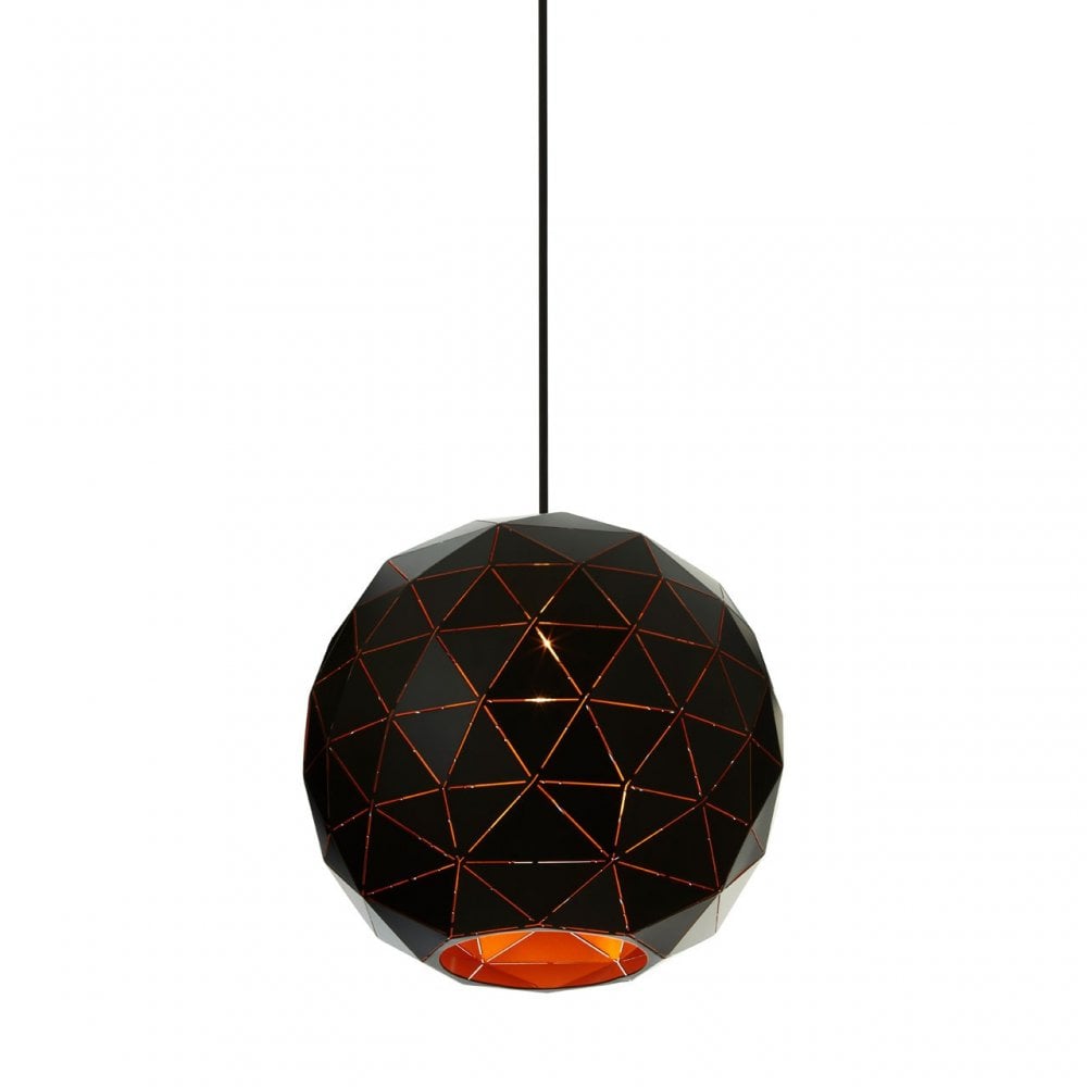 Geoi Small Black Pendant Light Black