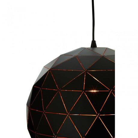 Geoi Small Black Pendant Light Black