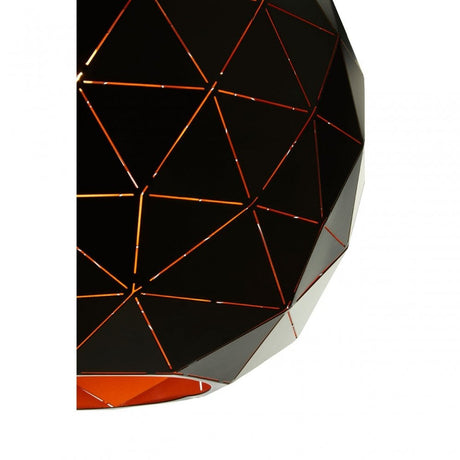 Geoi Small Black Pendant Light Black