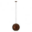 Geoi Small Coffee Finish Pendant Light Brown