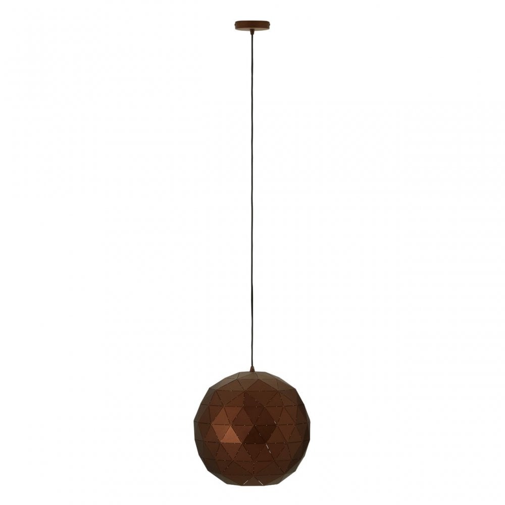 Geoi Small Coffee Finish Pendant Light Brown