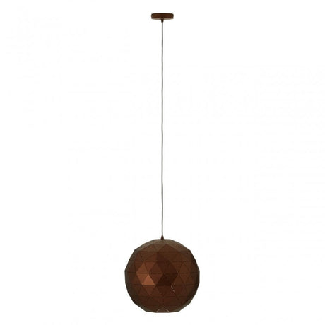 Geoi Small Coffee Finish Pendant Light Brown