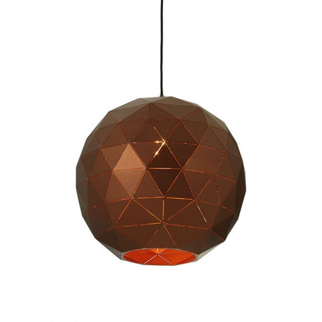 Geoi Small Coffee Finish Pendant Light Brown