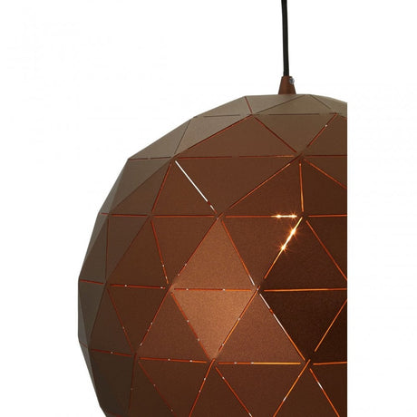 Geoi Small Coffee Finish Pendant Light Brown