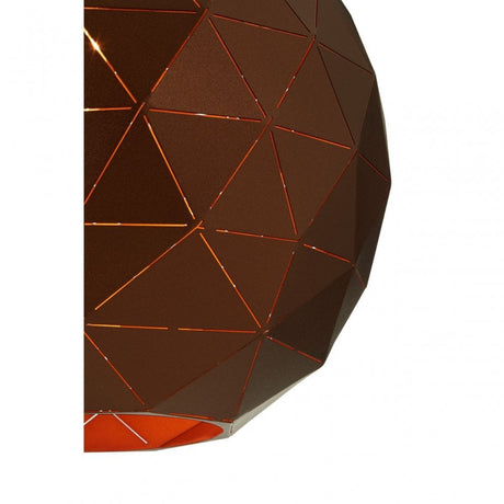 Geoi Small Coffee Finish Pendant Light Brown