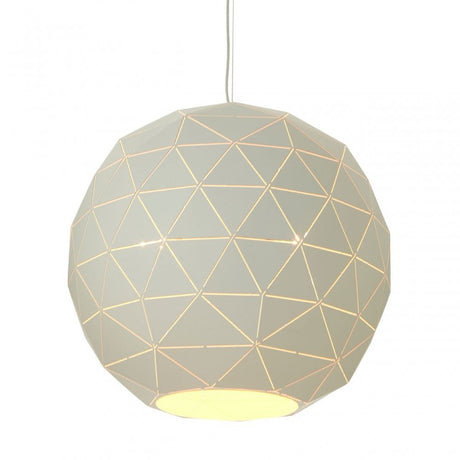 Geoi Large White Pendant Light White