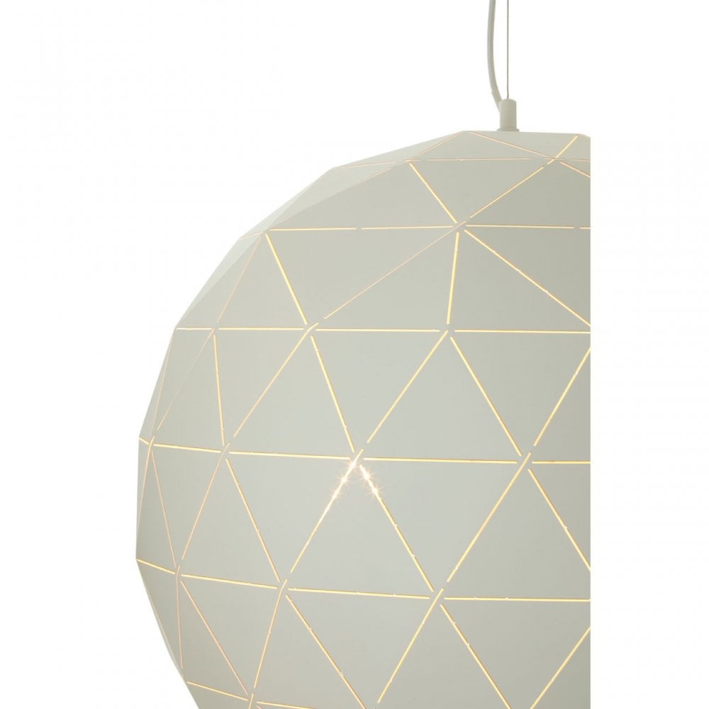 Geoi Large White Pendant Light White