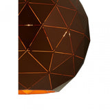 Geoi Large Coffee Finish Pendant Light Brown
