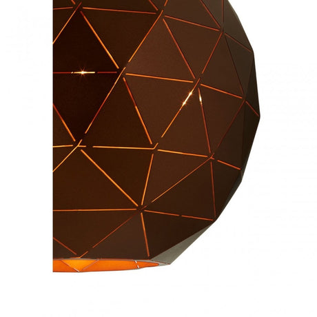 Geoi Large Coffee Finish Pendant Light Brown