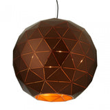 Geoi Large Coffee Finish Pendant Light Brown