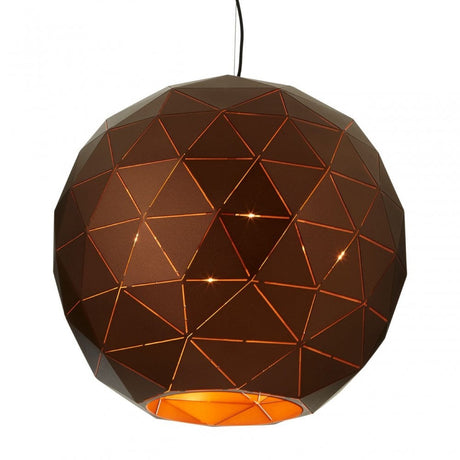 Geoi Large Coffee Finish Pendant Light Brown