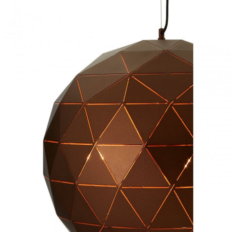 Geoi Large Coffee Finish Pendant Light Brown