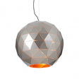 Geoi Large Silver Finish Pendant Light Silver