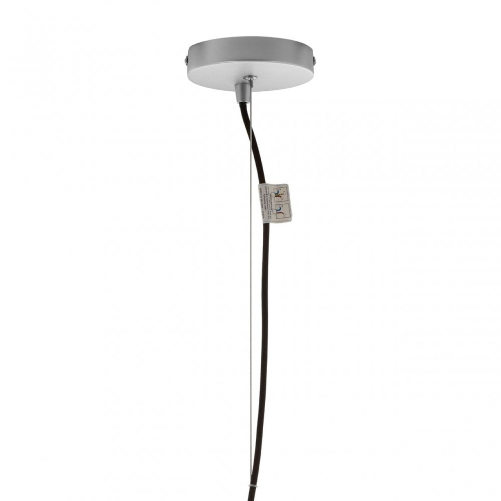 Geoi Large Silver Finish Pendant Light Silver