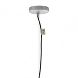 Geoi Large Silver Finish Pendant Light Silver