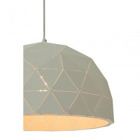 Mateo Small White Dome Pendant Light White