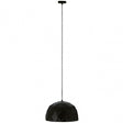 Mateo Small Black Dome Pendant Light Black