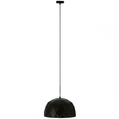 Mateo Small Black Dome Pendant Light Black