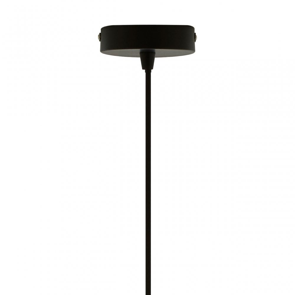 Mateo Small Black Dome Pendant Light Black
