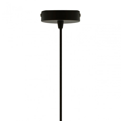 Mateo Small Black Dome Pendant Light Black