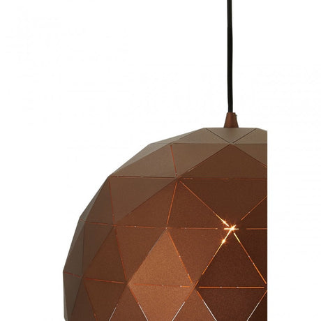 Mateo Small Coffee Dome Pendant Light Brown