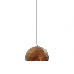 Geoi Medium Coffee Dome Pendant Light Copper