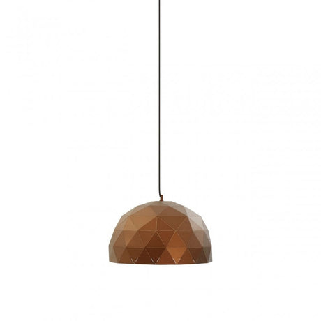 Geoi Medium Coffee Dome Pendant Light Copper