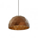 Geoi Medium Coffee Dome Pendant Light Copper