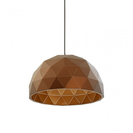 Geoi Medium Coffee Dome Pendant Light Copper