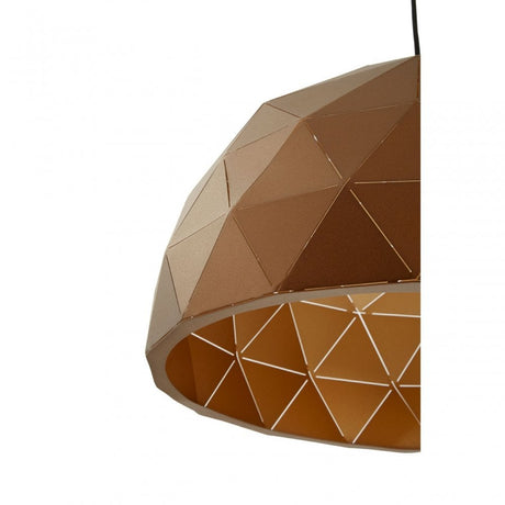 Geoi Medium Coffee Dome Pendant Light Copper