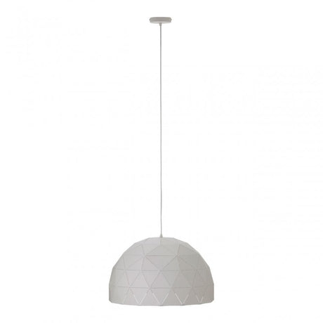 Geoi Large White Dome Pendant Light White