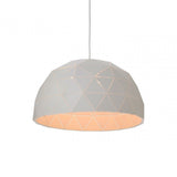 Geoi Large White Dome Pendant Light White