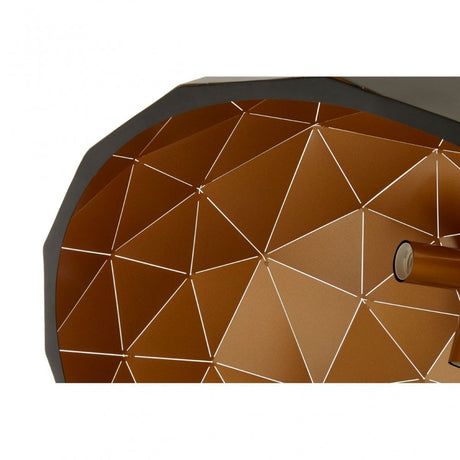 Geoi Large Black Dome Pendant Light Black