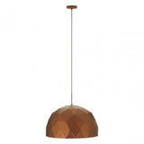 Geoi Large Coffee Dome Pendant Light Brown
